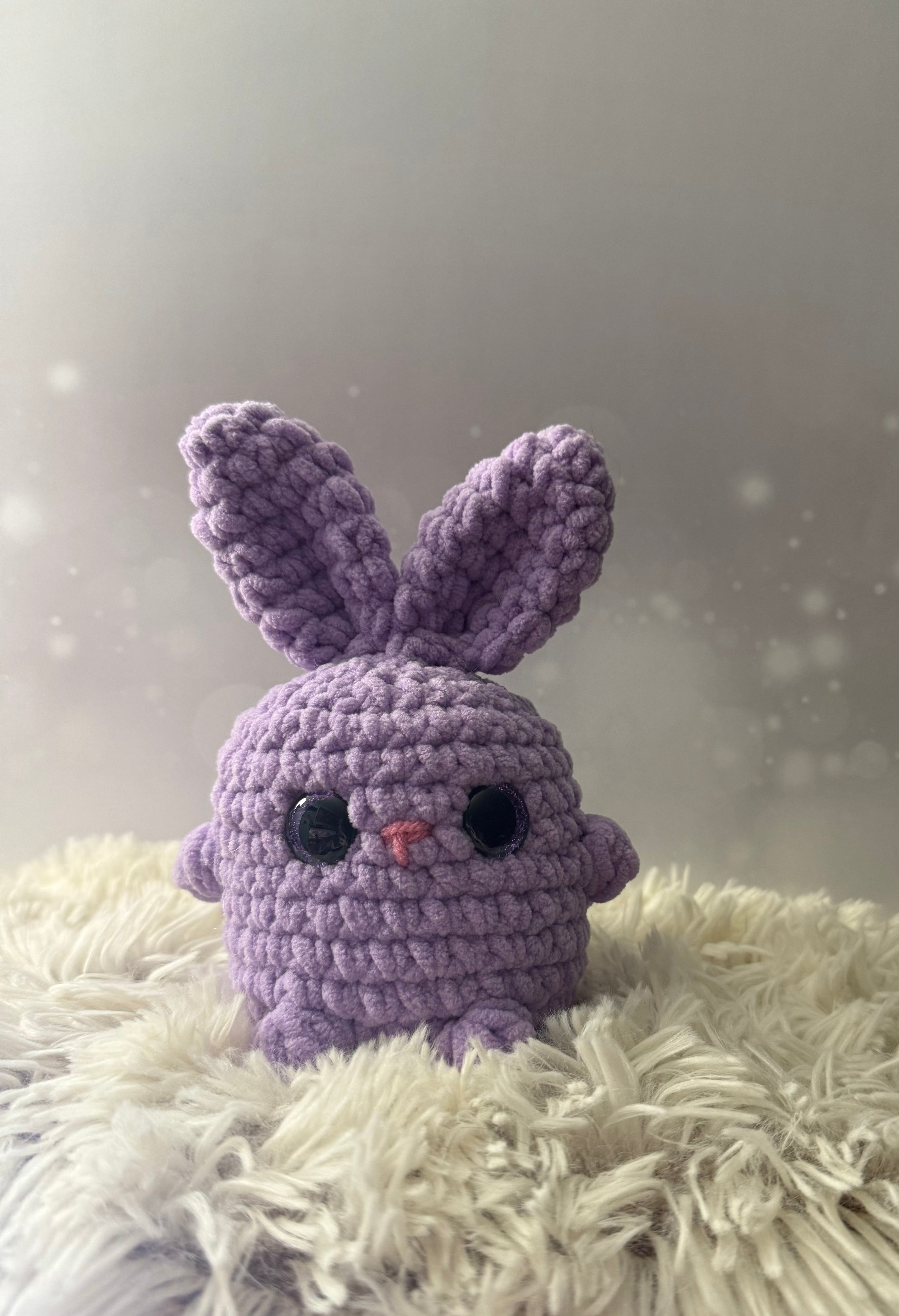 Chubby purple eyed bunny
