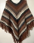 Neutral ombre poncho