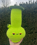 Green soft bong plushie